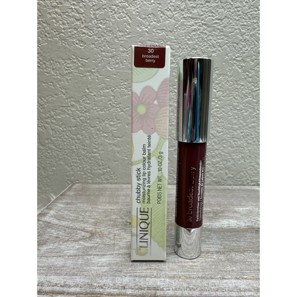 $16 🌙 Clinique Chubby Stick 30 Broadest Berry NEW FULL SZ